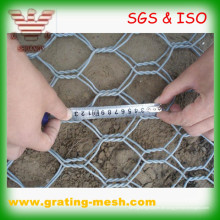 Galvanisierter Gabionen-Kasten / sechseckiger Maschendraht / Metall Gabion-Masche